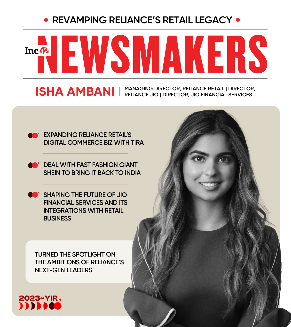 Startup Newsmakers Of 2023: Isha Ambani